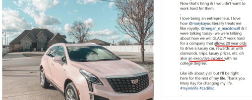 “Executive Income” While Driving a Cadillac