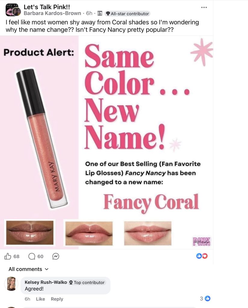 Mary Kay’s Fancy Nancy Update – Pink Truth