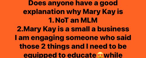 Mary Kay is Not an MLM!