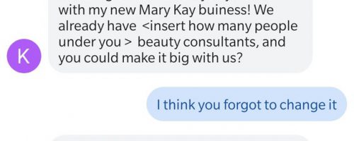 Mary Kay Recruiting with Text Messages